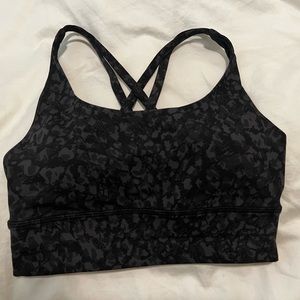 Lululemon Align Leopard Camo Deep Coal Multi sports bra